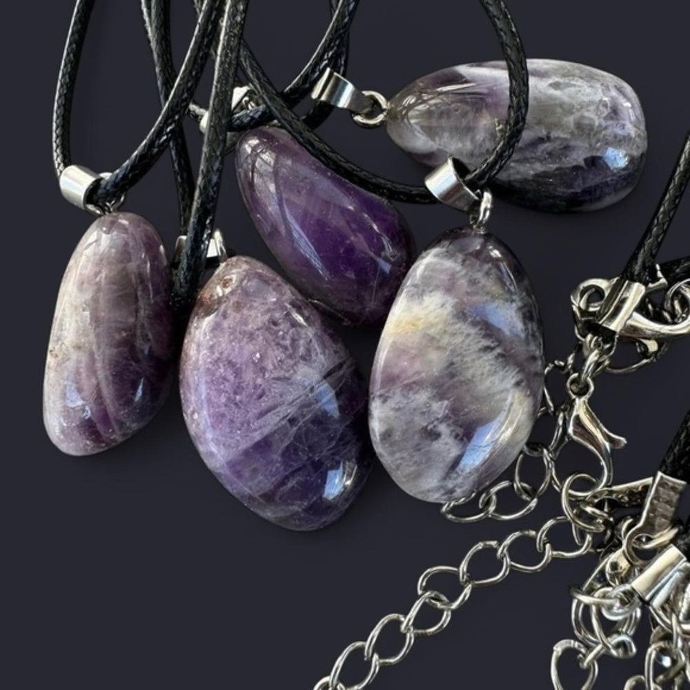 Amethyst Stone Pendant Necklace